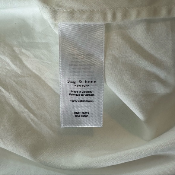 rag & bone Maura High-low Cotton Poplin Button-up Shirt | XL | NWT - Picture 10 of 15